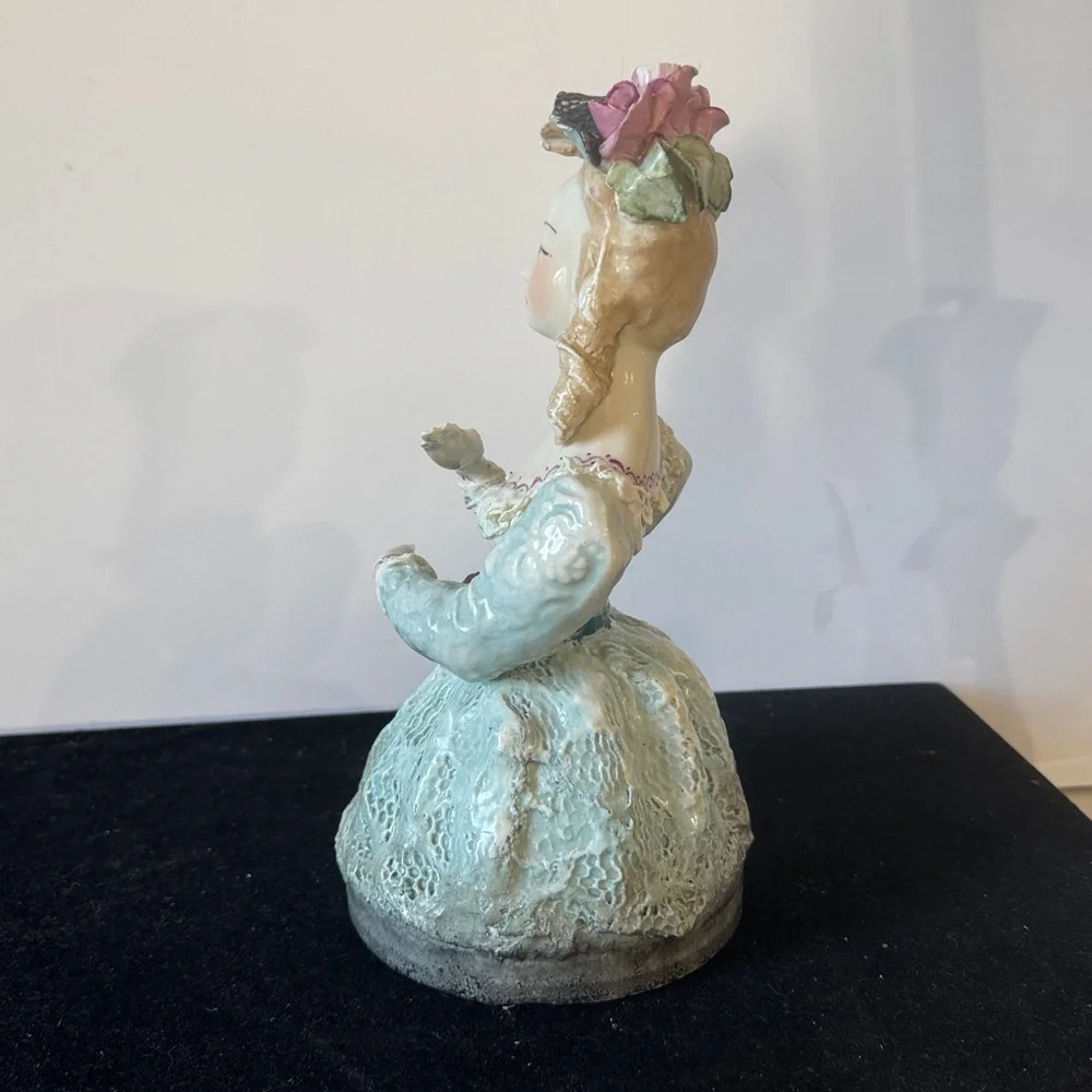 Vintage Cordey Ceramics Woman's Bust with Roses 10